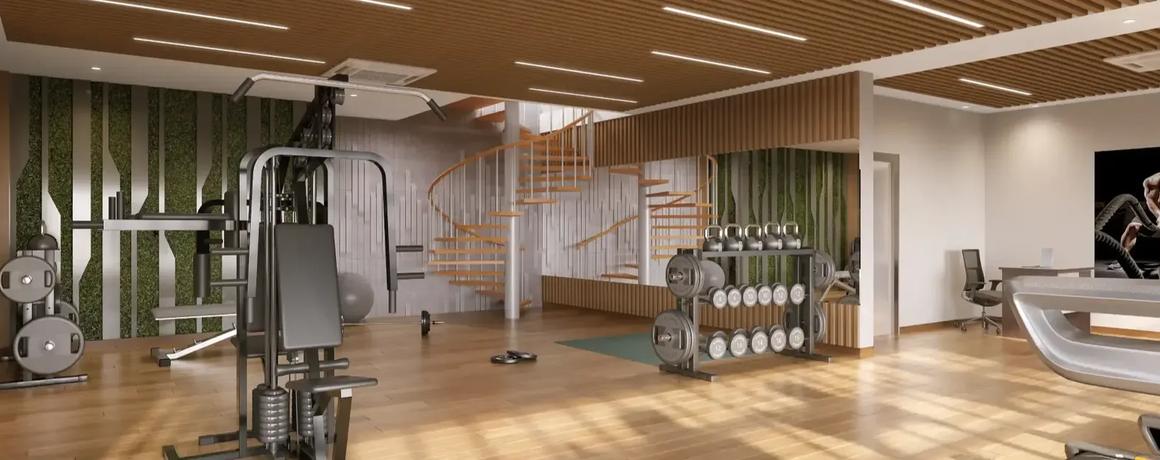 TVS Emerald Verde Vista – Two-storeyed gymnasium in the clubhouse (artist's impression)